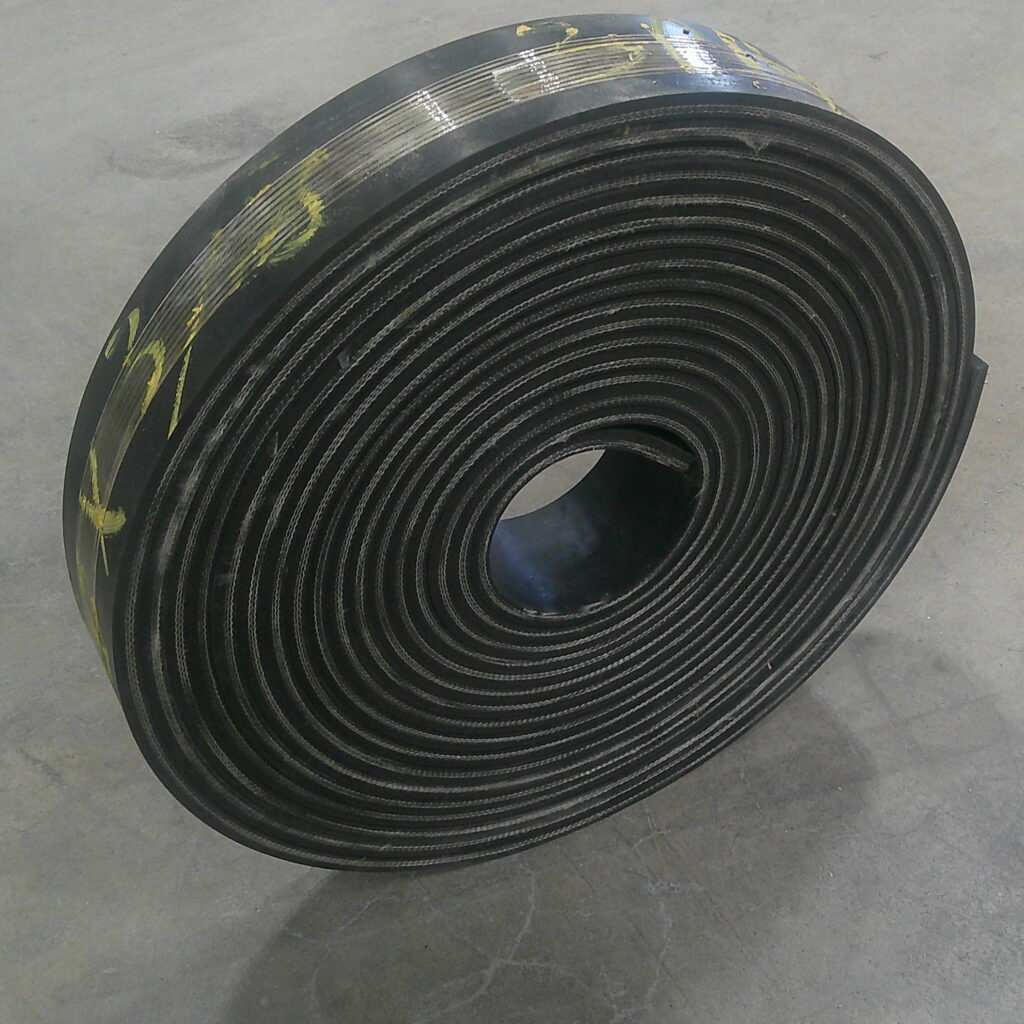 3" x 46' x 3/8" Used conveyor belt, Waco, TX — EZA-00111