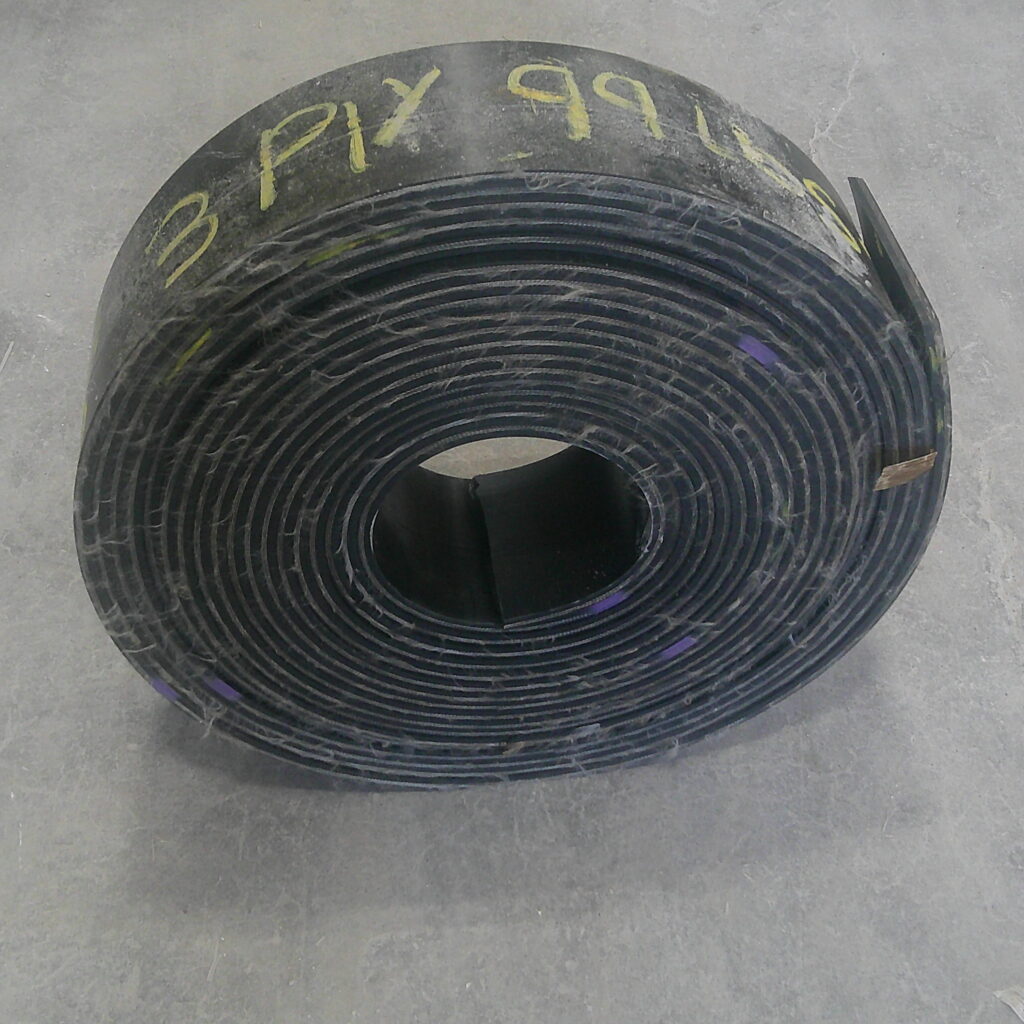 6" x 65' x 3/8" Used conveyor belt, Waco, TX — EZA-00127