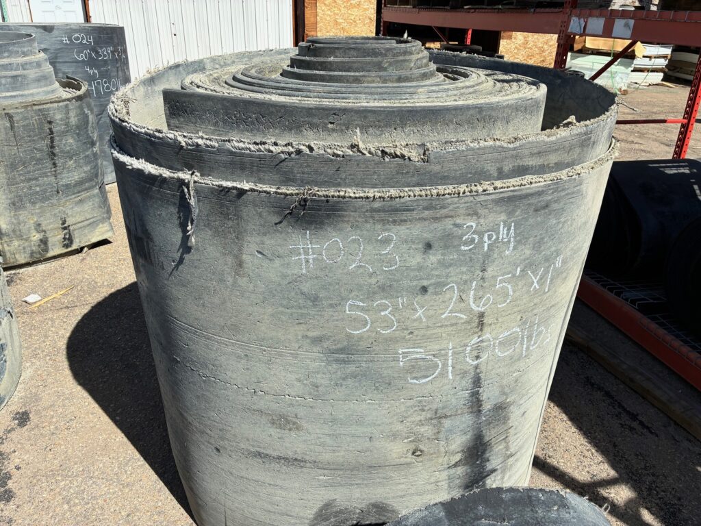 53" x 265' x 1" Used conveyor belt, Lafayette, CO — EZA-00150