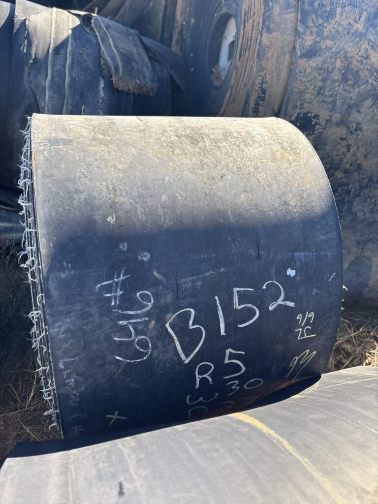 30" x 133' x 5/8" Used conveyor belt, Hughes Springs, TX — EZA-00079