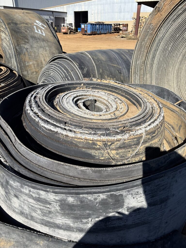 46" x 530' x 3/8" Used conveyor belt, Hughes Springs, TX — EZA-00088