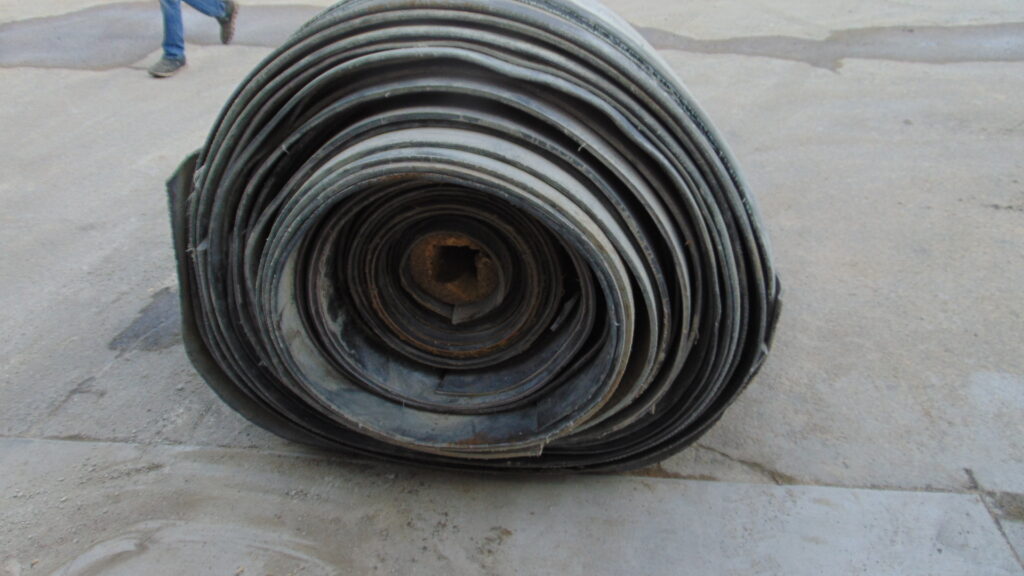 8" x 225' x 3/8" Used conveyor belt, Maquoketa, IA — EZA-00195