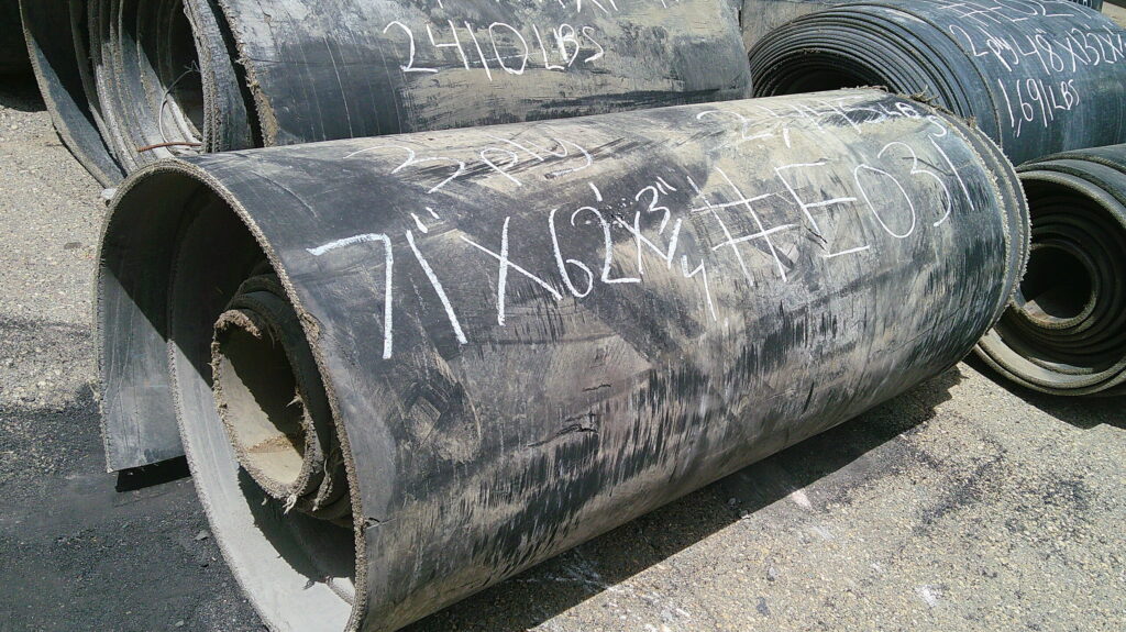 71" x 62' x 3/4" Used conveyor belt, Lafayette, CO — EZA-00166
