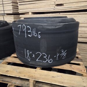 18" x 236' x 3/8" Used conveyor belt, Maquoketa, IA — EZA-00539