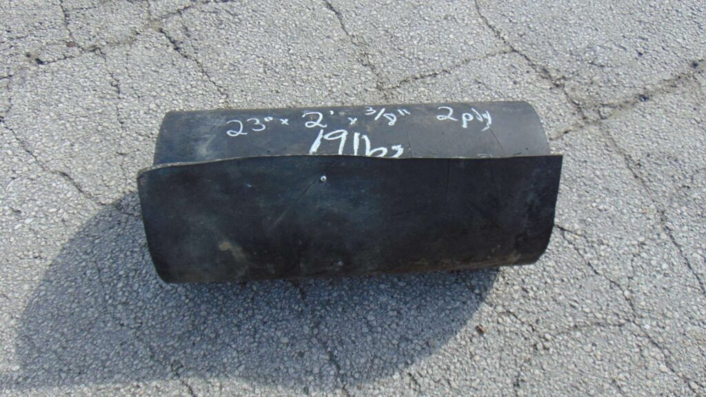 23" x 2' x 3/8" Used conveyor belt, Newton Falls, OH — EZA-00509