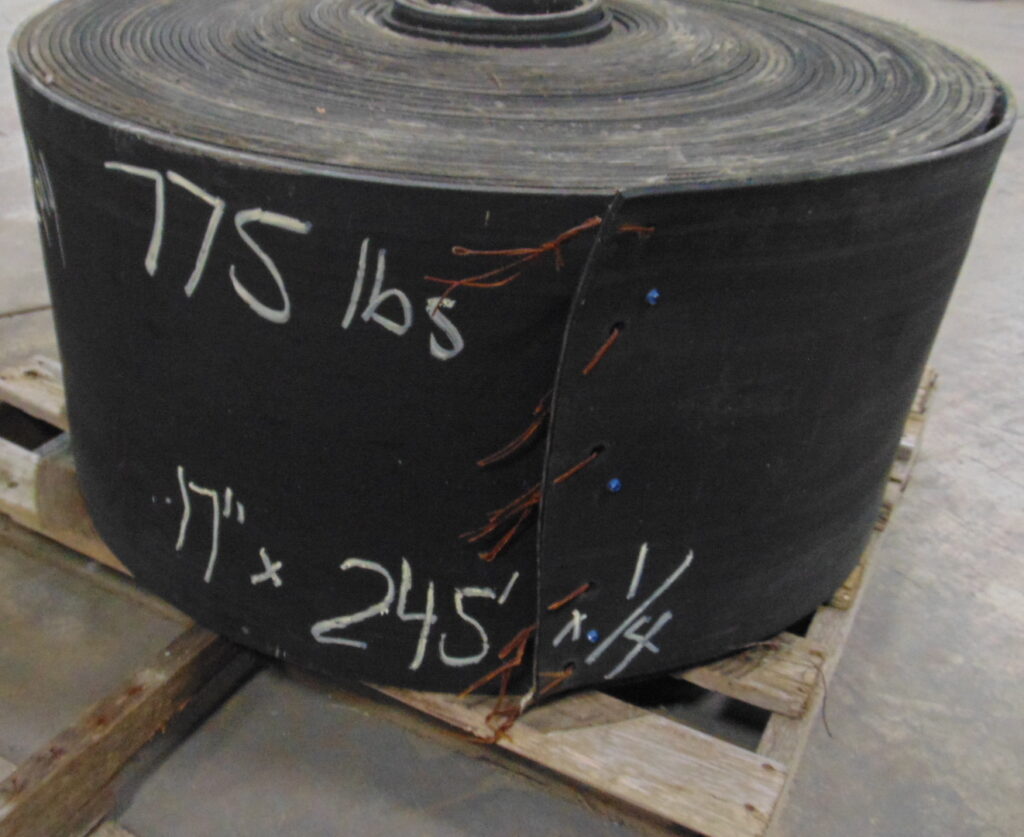 17" x 245' x 1/4" Used conveyor belt, Maquoketa, IA — EZA-00529