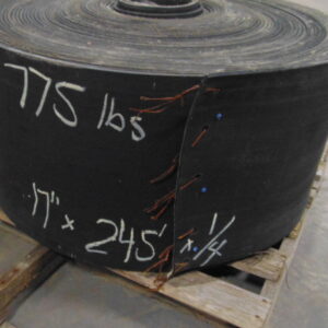 17" x 245' x 1/4" Used conveyor belt, Maquoketa, IA — EZA-00529