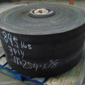 17" x 254' x 3/8" Used conveyor belt, Maquoketa, IA — EZA-00531