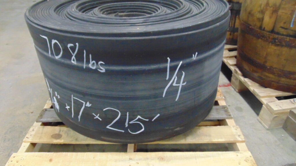 17" x 215' x 1/4" Used conveyor belt, Maquoketa, IA — EZA-00526