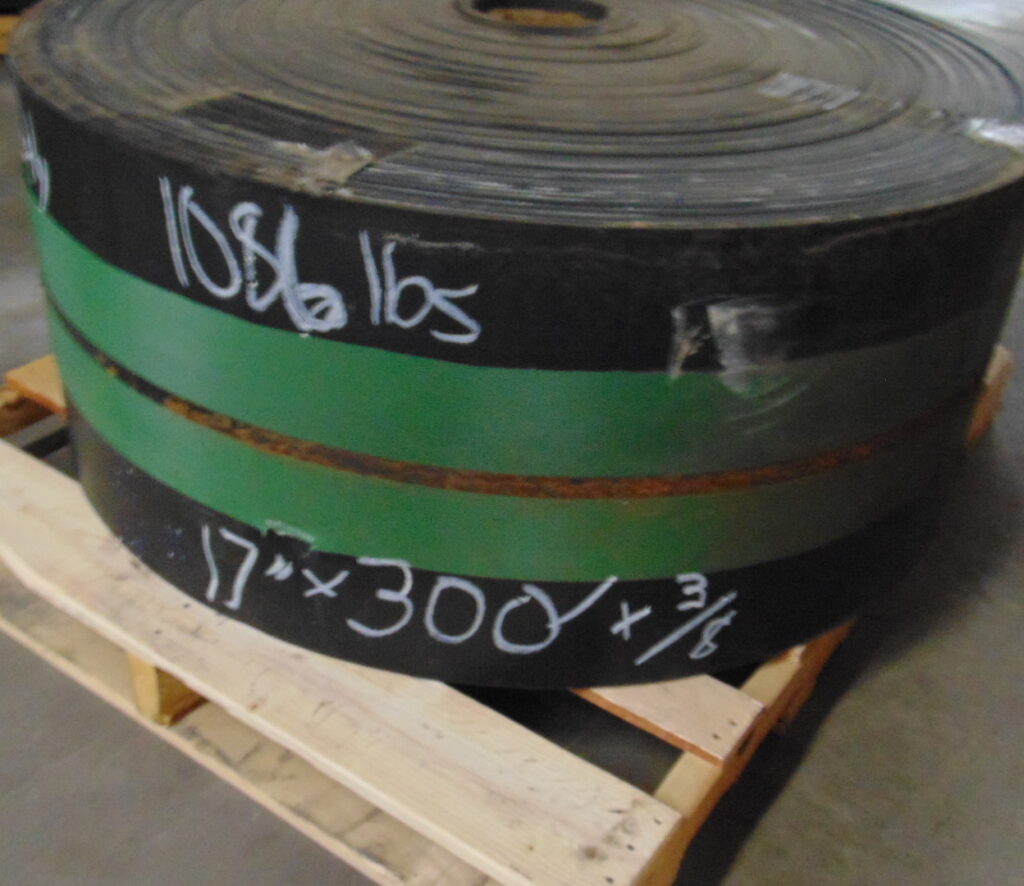 17" x 300' x 3/8" Used conveyor belt, Maquoketa, IA — EZA-00532