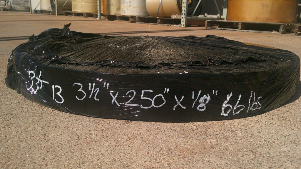 3.5" x 250' x 1/8" Used conveyor belt, Waco, TX — EZA-00487