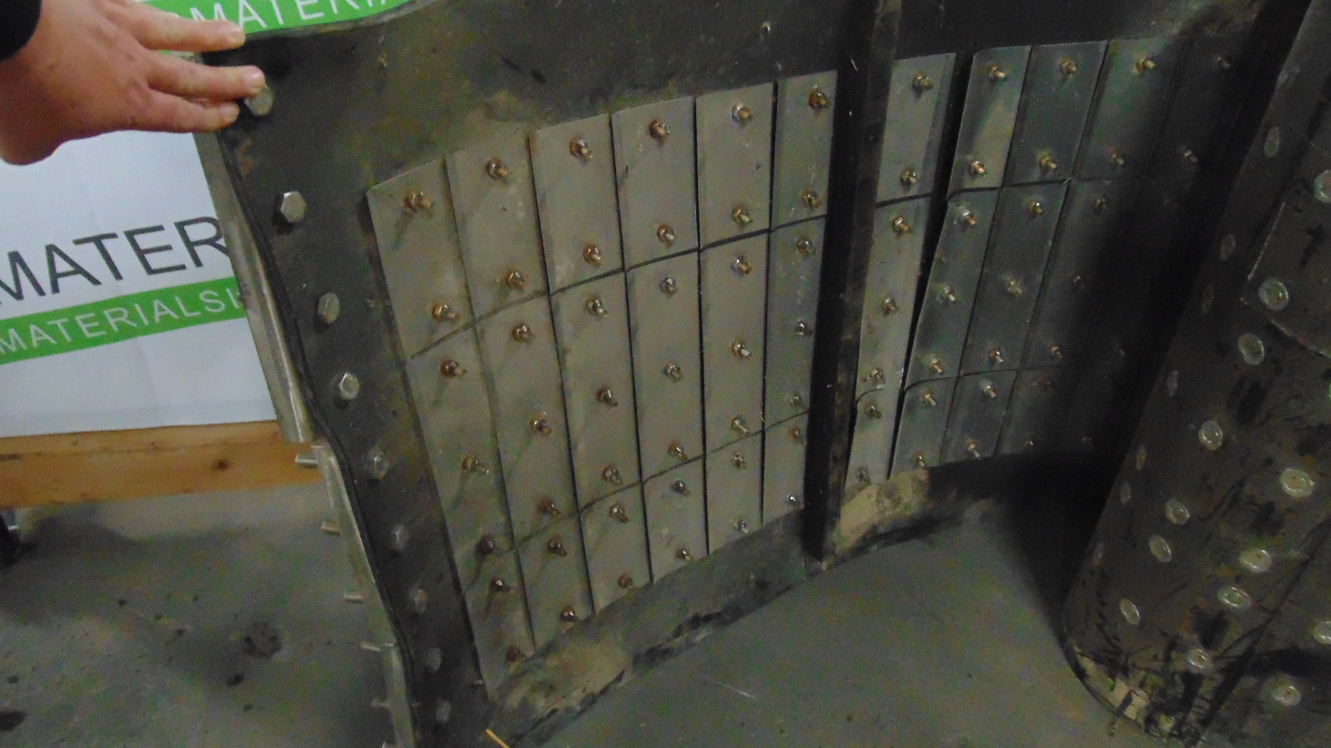 31.5" x 12' x 3/8" Used conveyor belt, Maquoketa, IA — EZA-00490