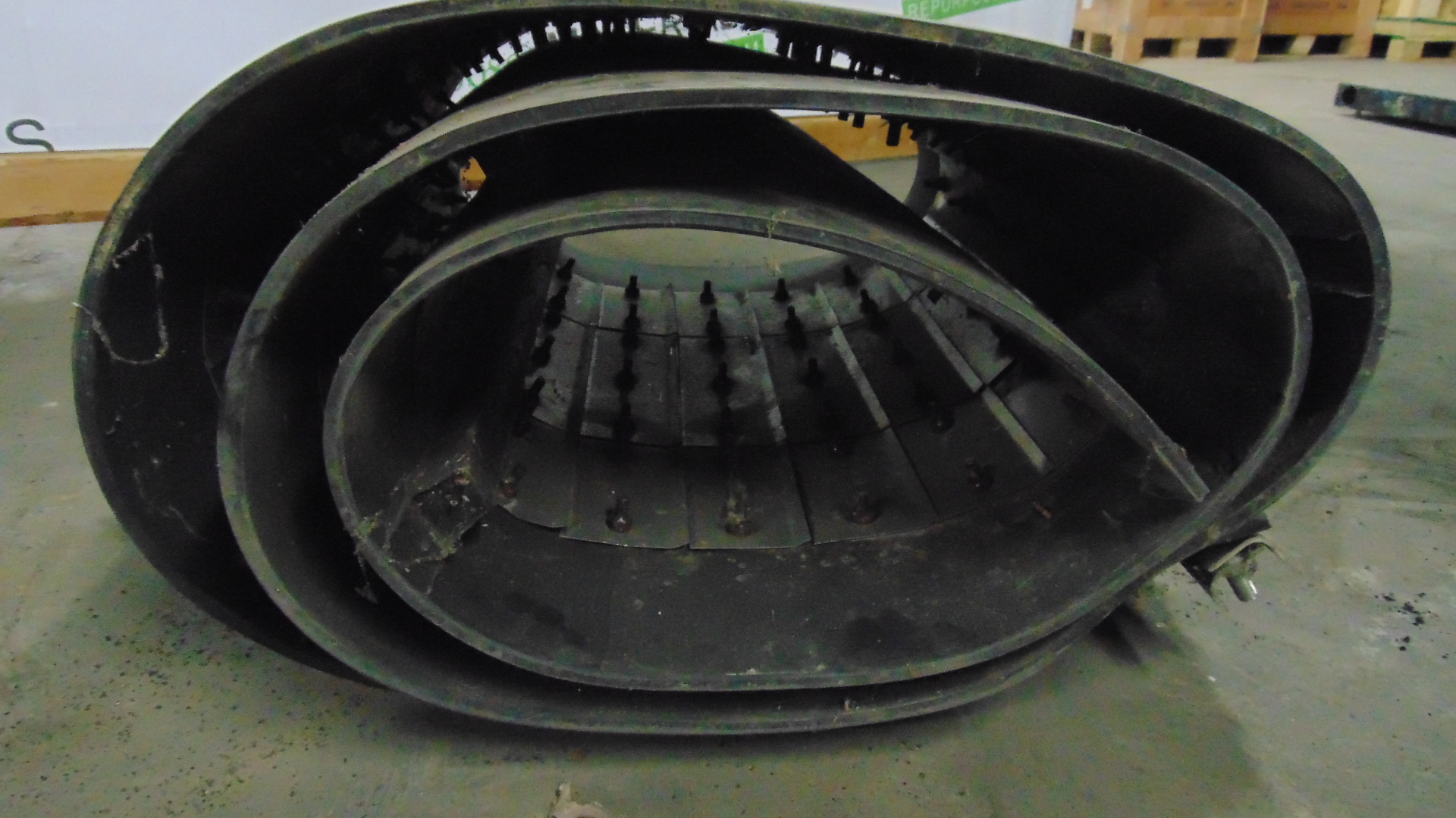 31.5" x 12' x 3/8" Used conveyor belt, Maquoketa, IA — EZA-00490