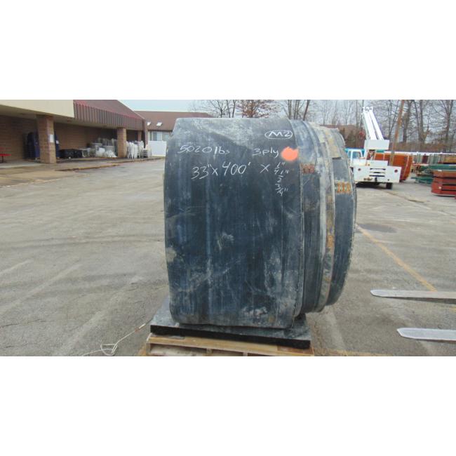 33" x 400' x 1/2" Used conveyor belt, Newton Falls, OH — EZA-00406