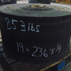 19" x 236' x 1/4" Used conveyor belt, Maquoketa, IA — EZA-00543