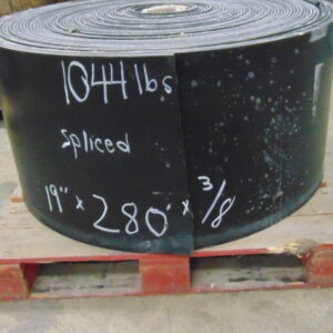 19" x 280' x 3/8" Used conveyor belt, Maquoketa, IA — EZA-00544