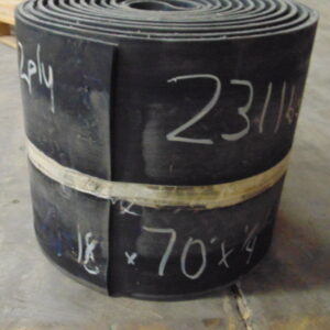 18" x 70' x 1/4" Used conveyor belt, Maquoketa, IA — EZA-00542